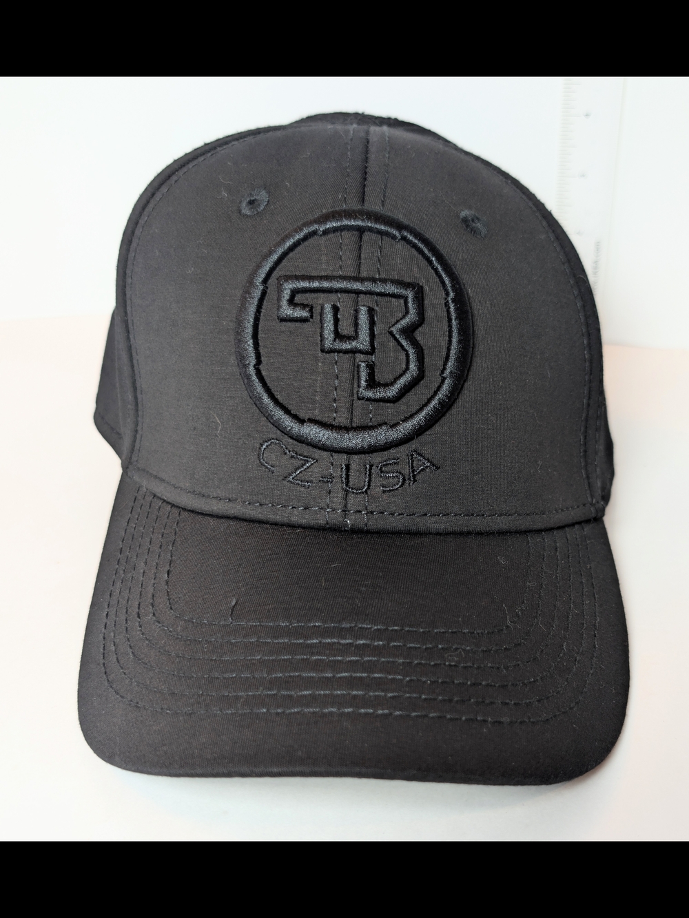 CZ-USA Black Embroidered Logo Baseball Cap